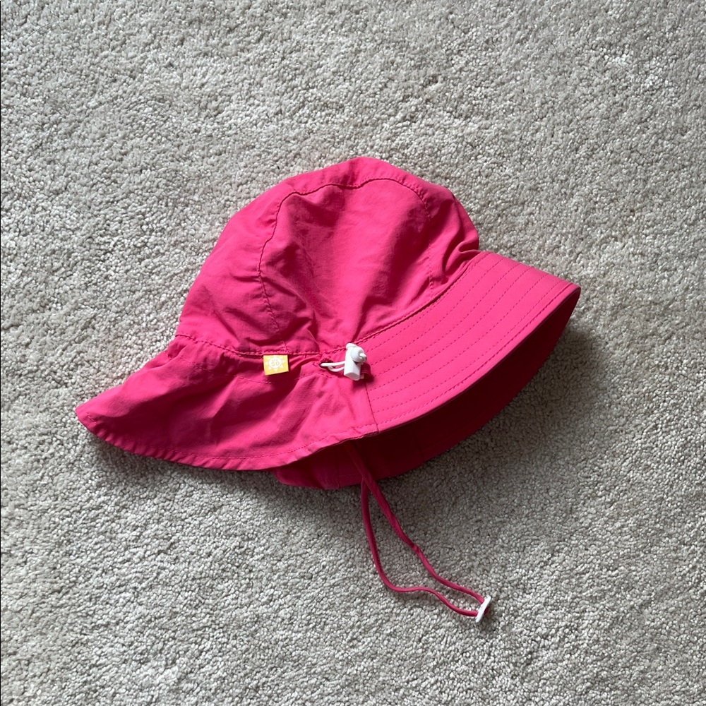 Kids Sun Hat - Hot Pink Adjustable Bucket Hat